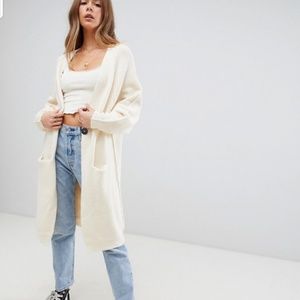 Free people irreplaceable ivory cardigan XS